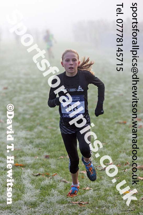 Girls under-13s, European Cross Country Trials, Sefton Park, Liverpool. Photo: David T. Hewitson/Sports for All Pics